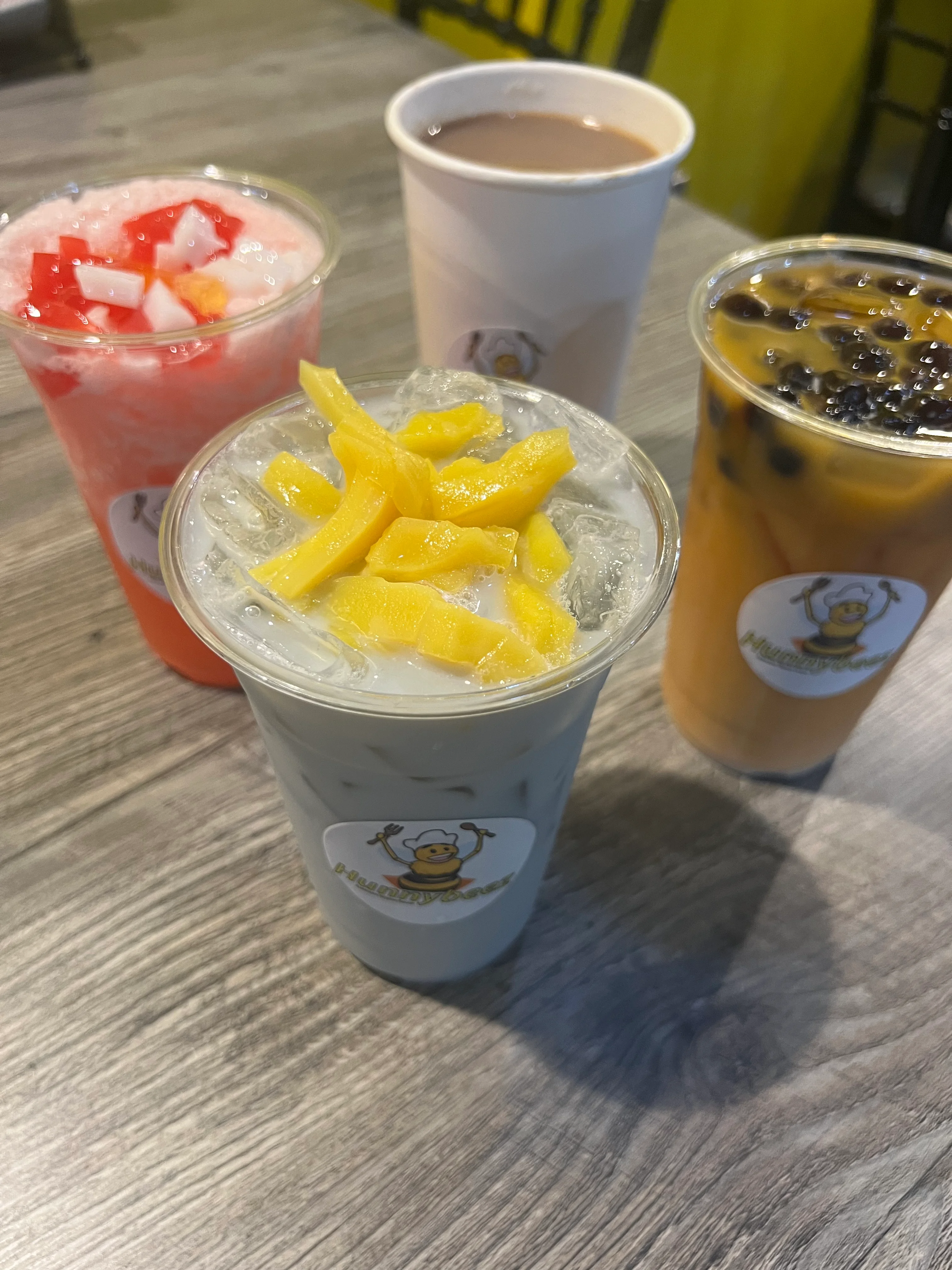 Colorful assortment of Asian-inspired beverages