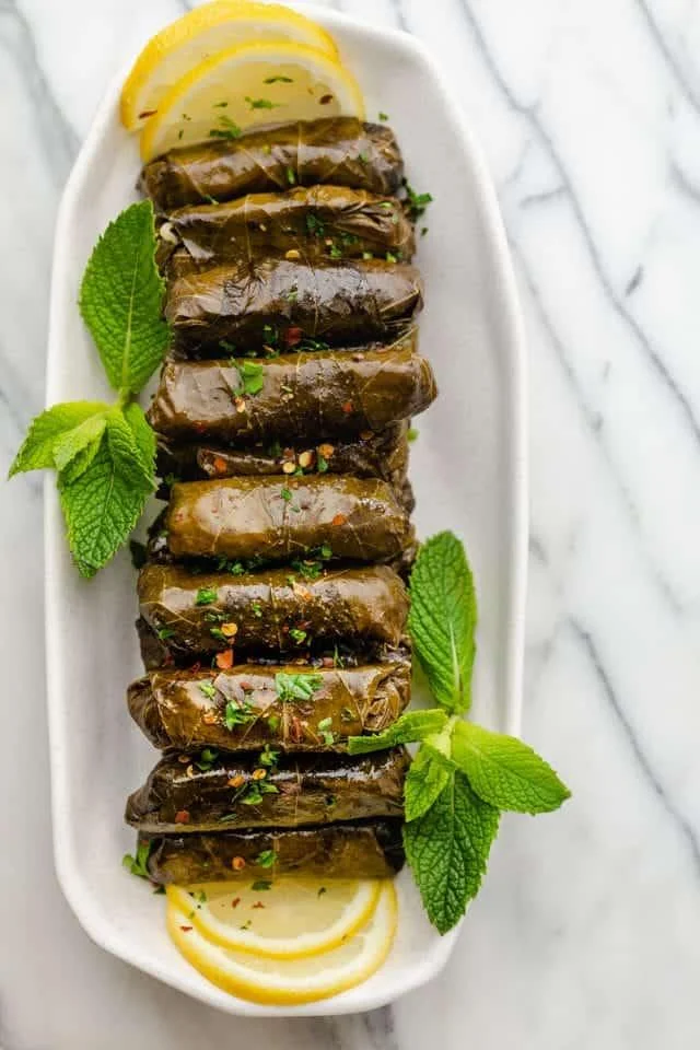 Vegetarian Stuffed Grape Leaves