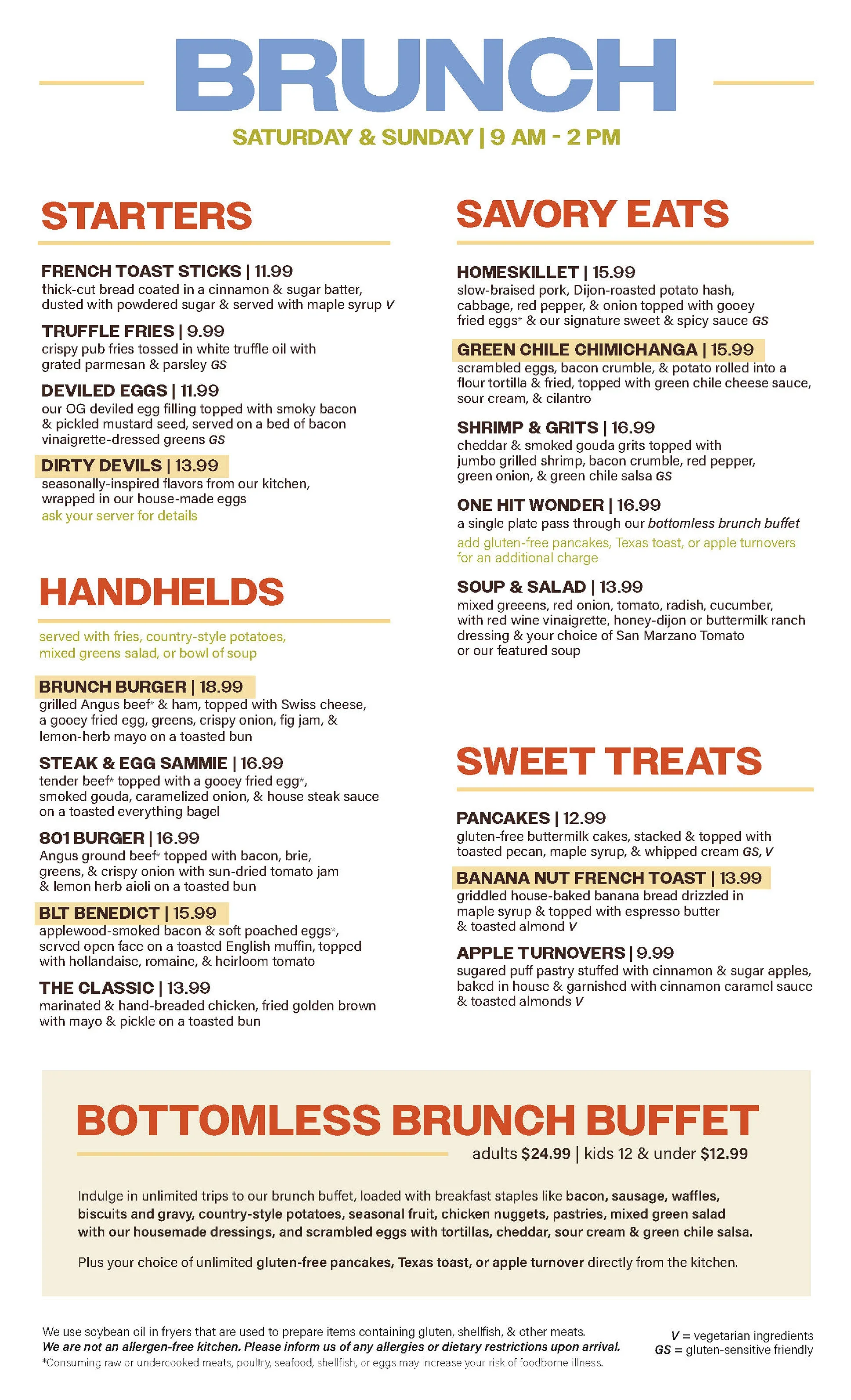 Brunch Menu