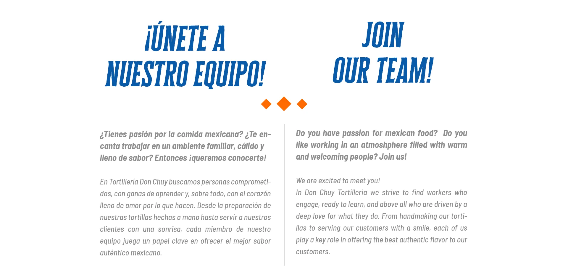 Join our team at a vibrant Mexican restaurant