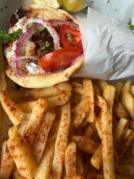 Pita combo with fries