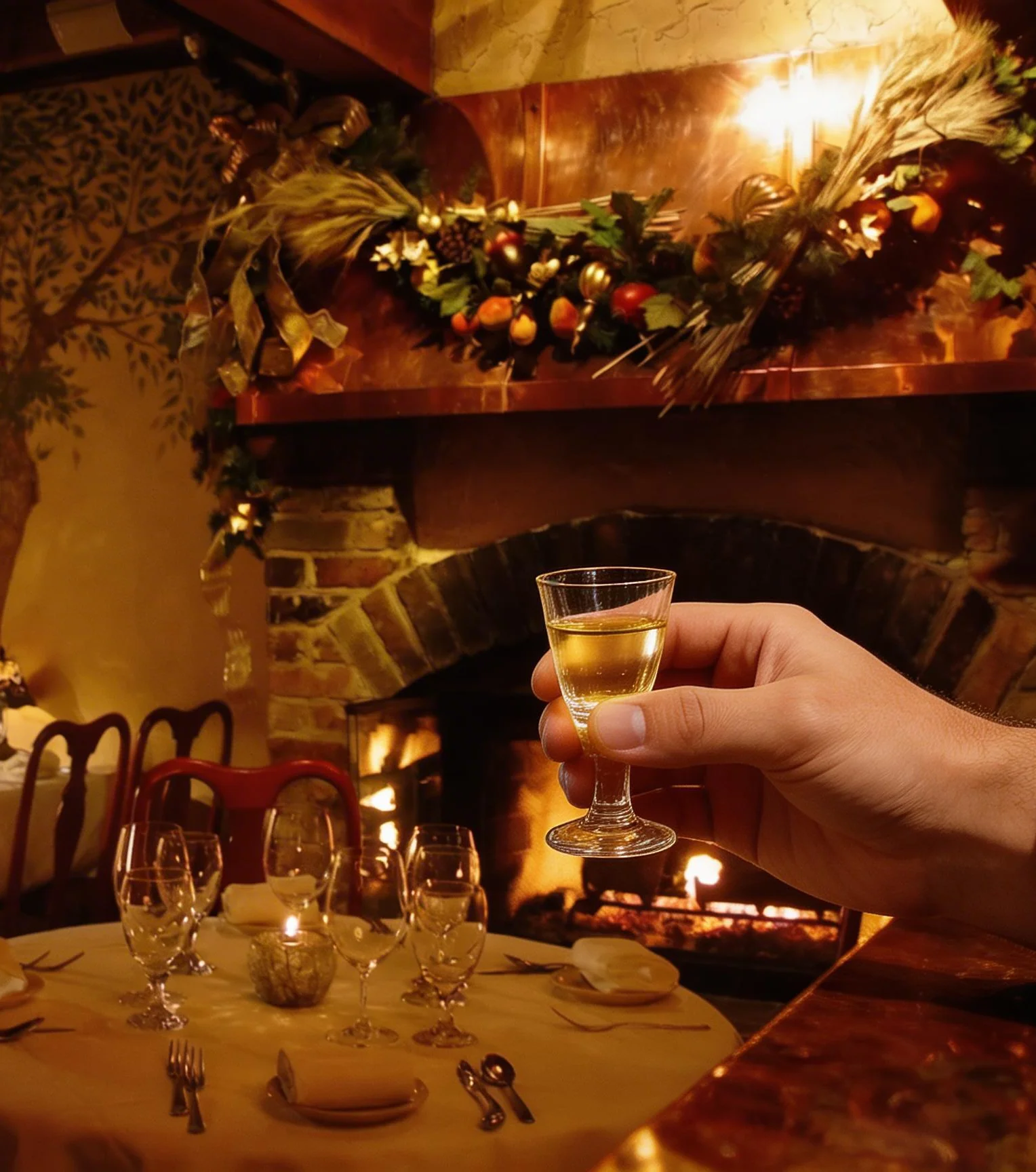 Interior view of Grappa restaurant showcasing elegant dining space.
