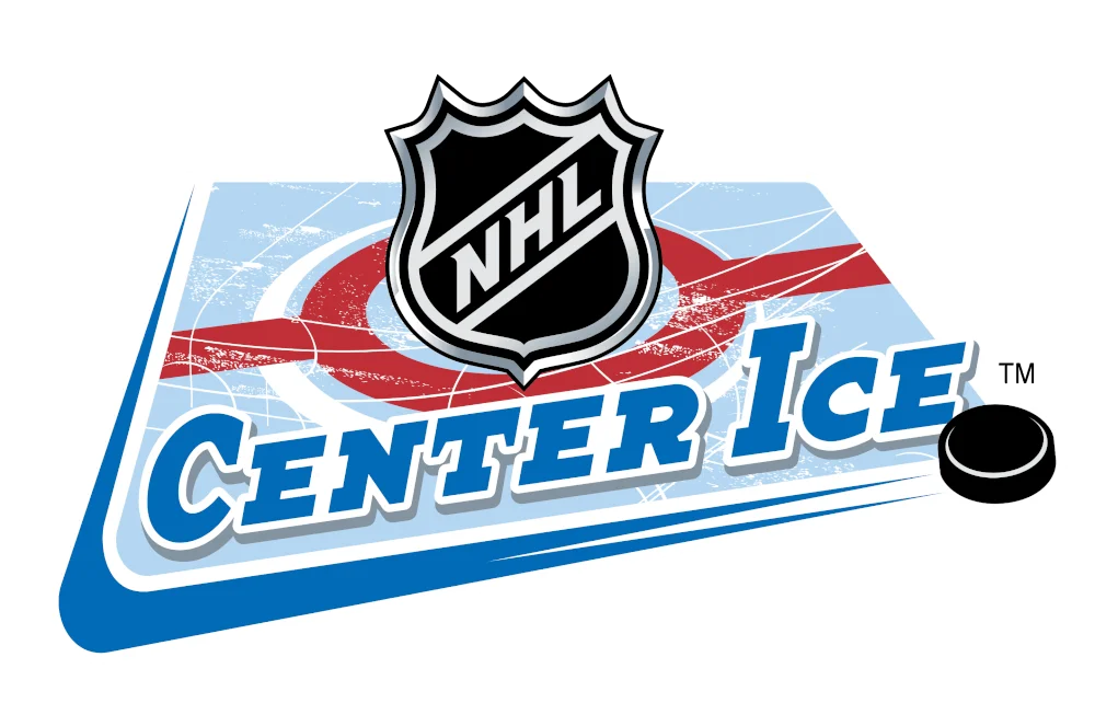 NHL Center Ice logo featuring hockey elements