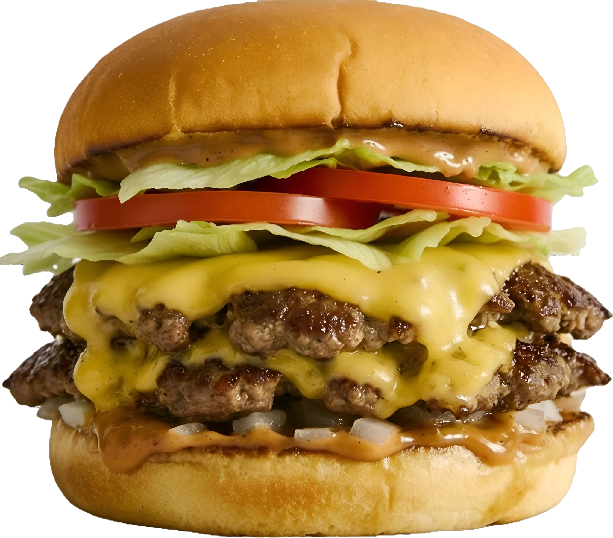 A promotional graphic showcasing several types of smash burgers along with the 'Glaze Café' logo, inviting customers to choose their favorite.
