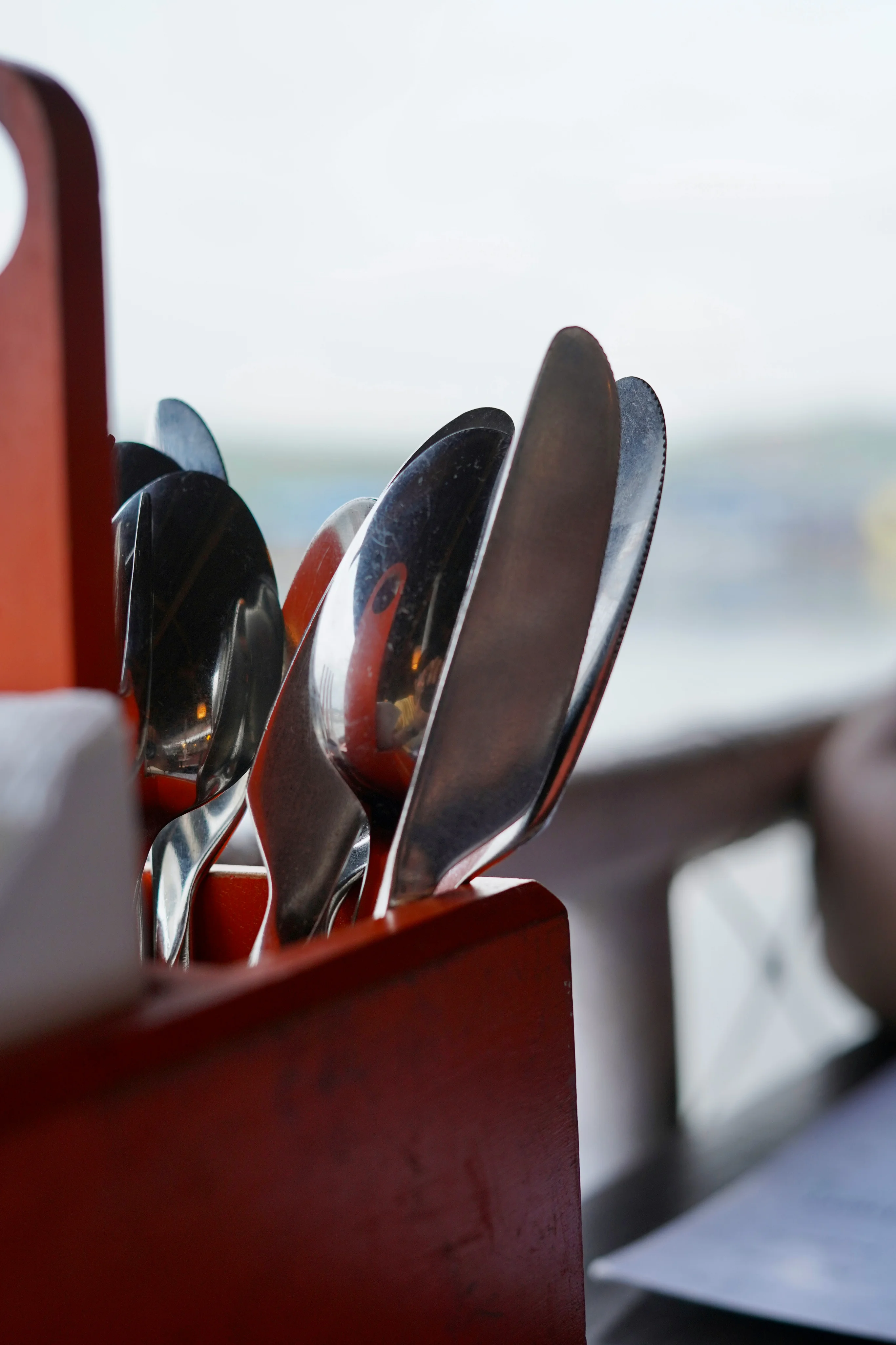 Silverware in Kitchen at Tolex African Grill