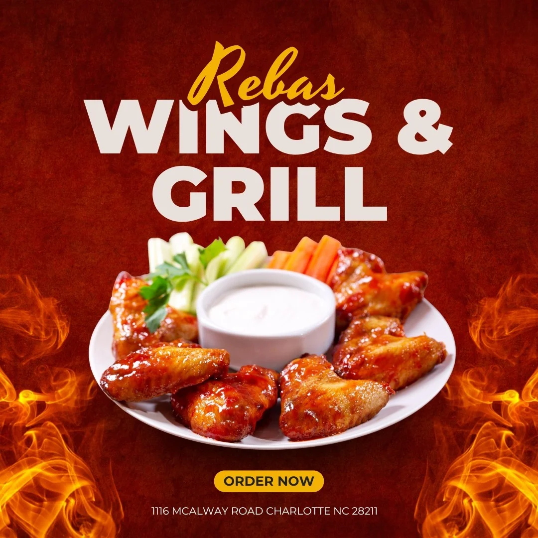 Plate of buffalo chicken wings with dipping sauce