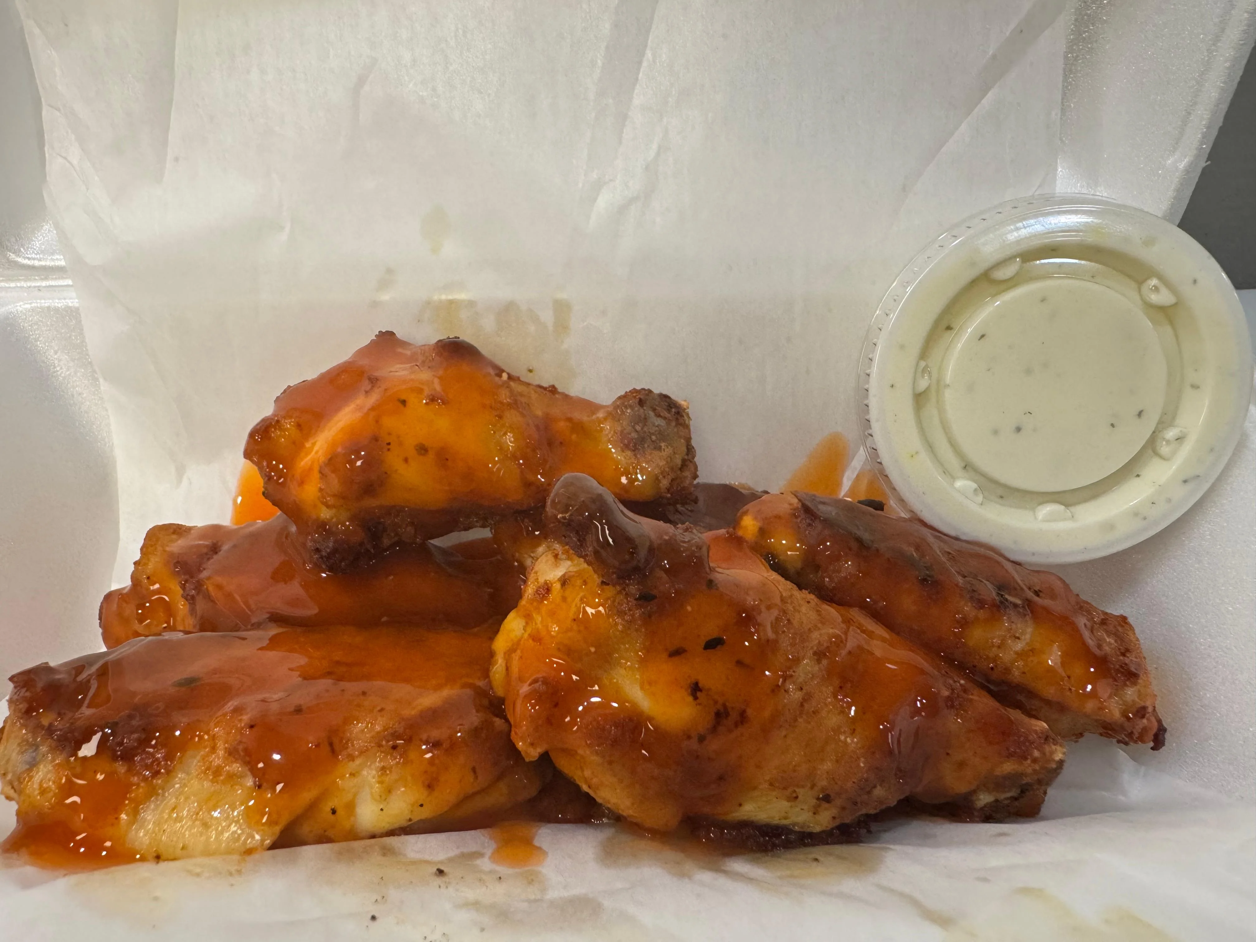 6 Hot Buffalo Wings
