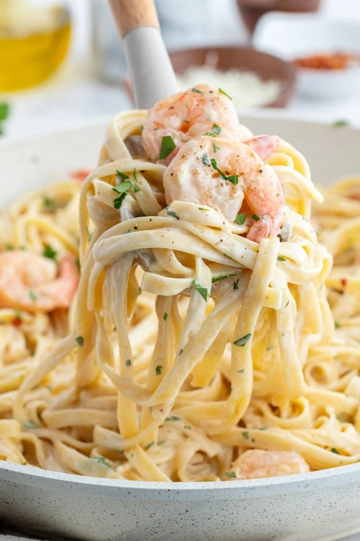 Shrimp Fettuccine Alfredo