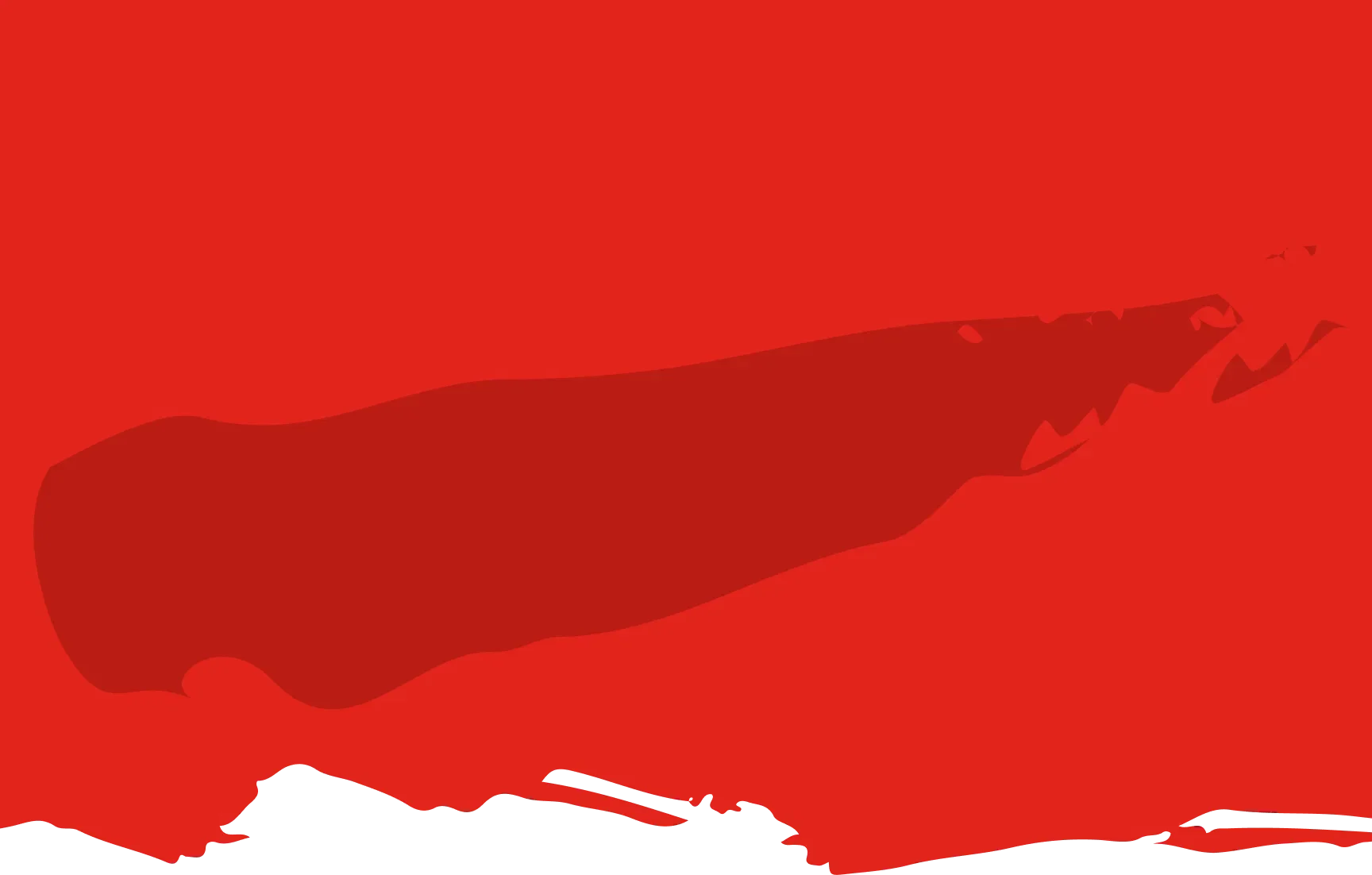 Abstract red background with dark silhouettes