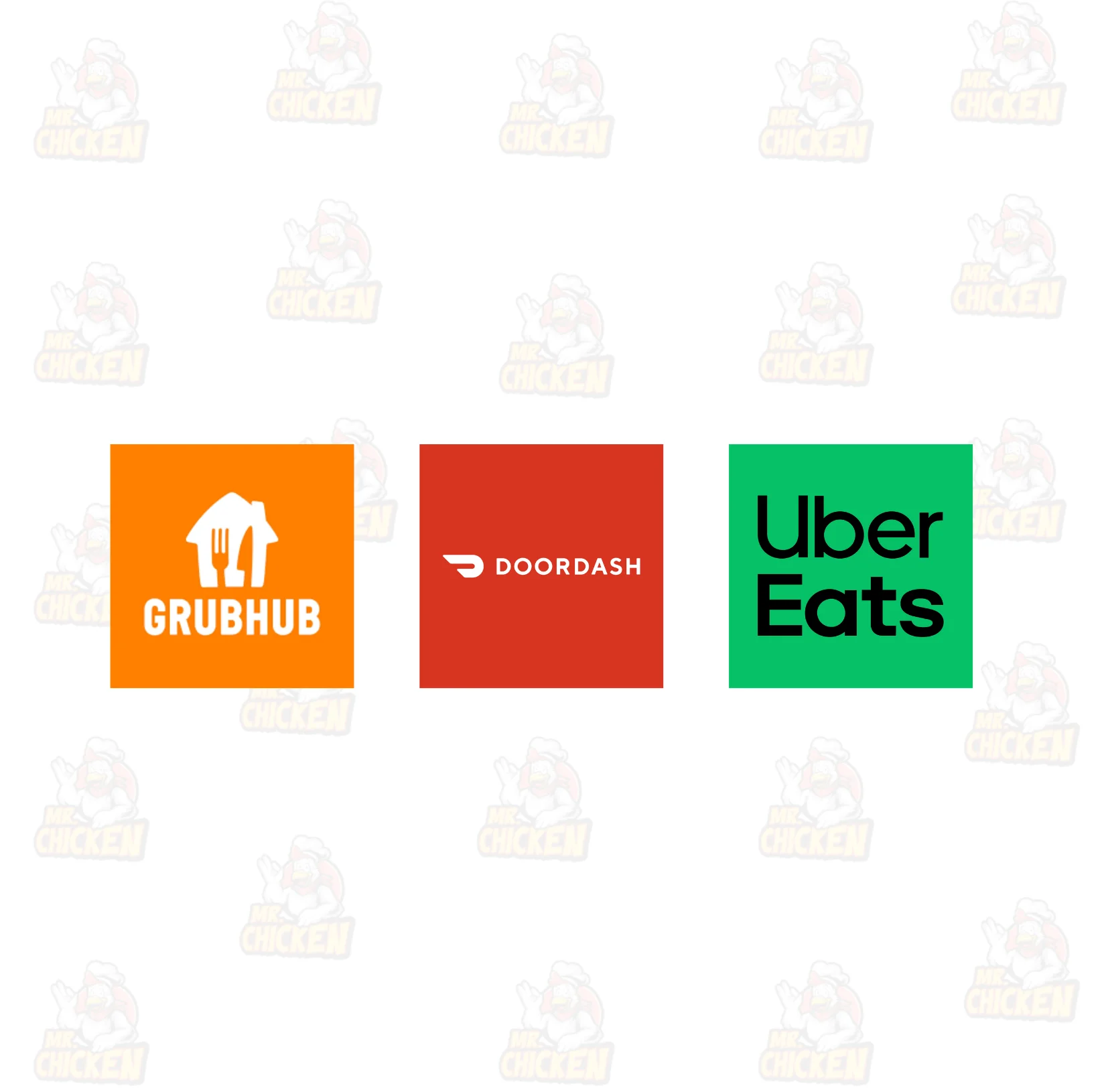 We deliver through Grubhub, Doordash, and Ubereats.