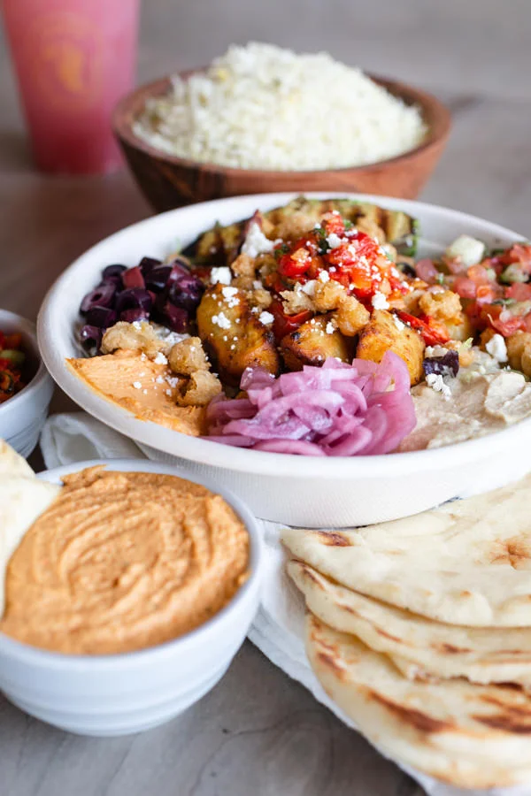 Grilled Chicken Bowl w/ Naan Snack
