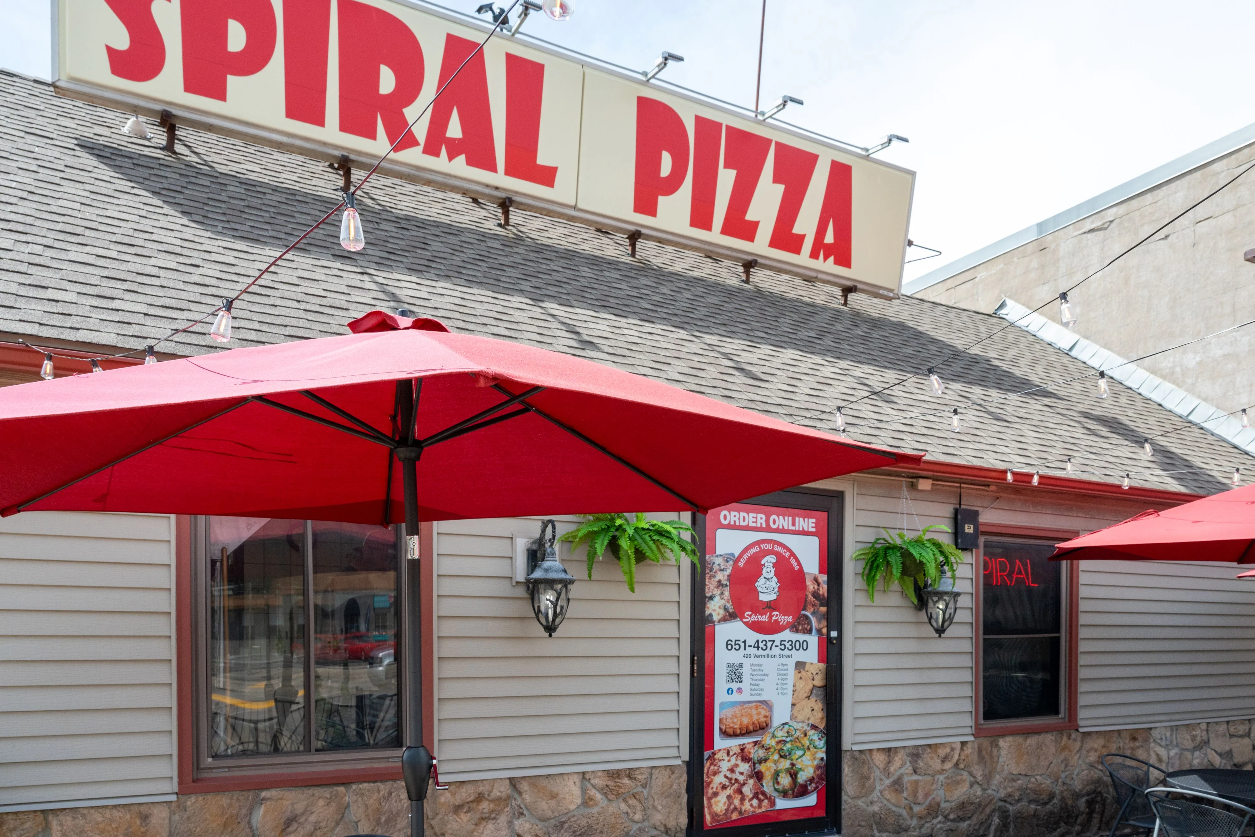 Spiral Pizza Entrance