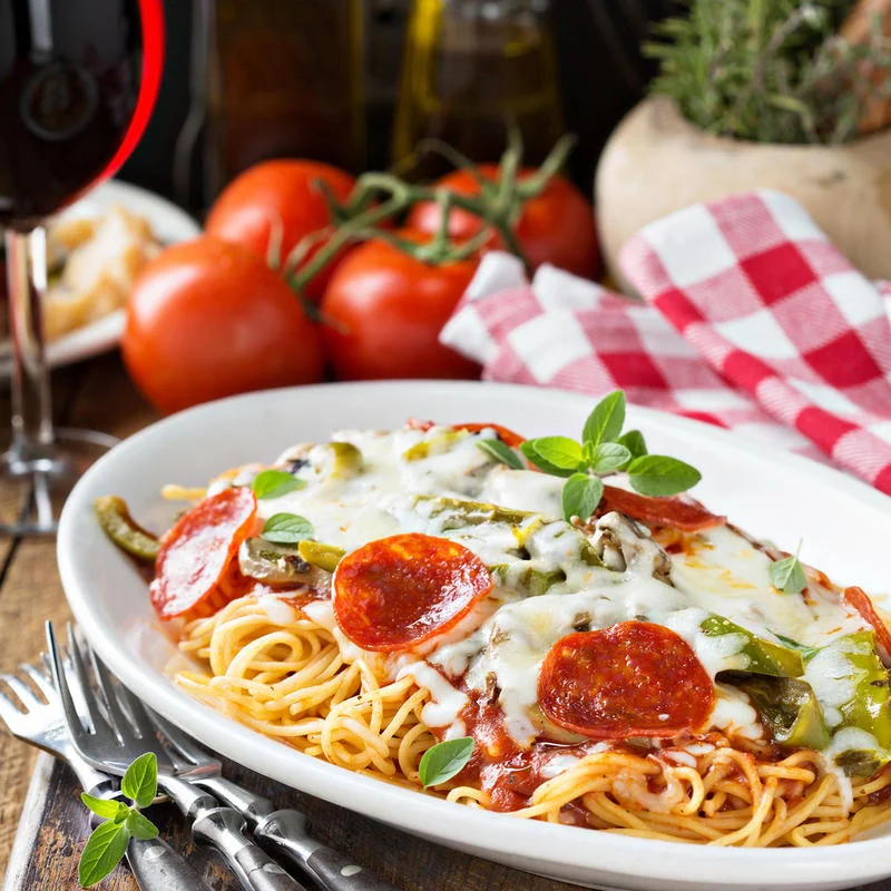 A beautifully arranged plate of gourmet food with vibrant colors.