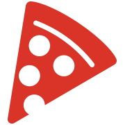 Slice of classic pepperoni pizza with melted cheese
