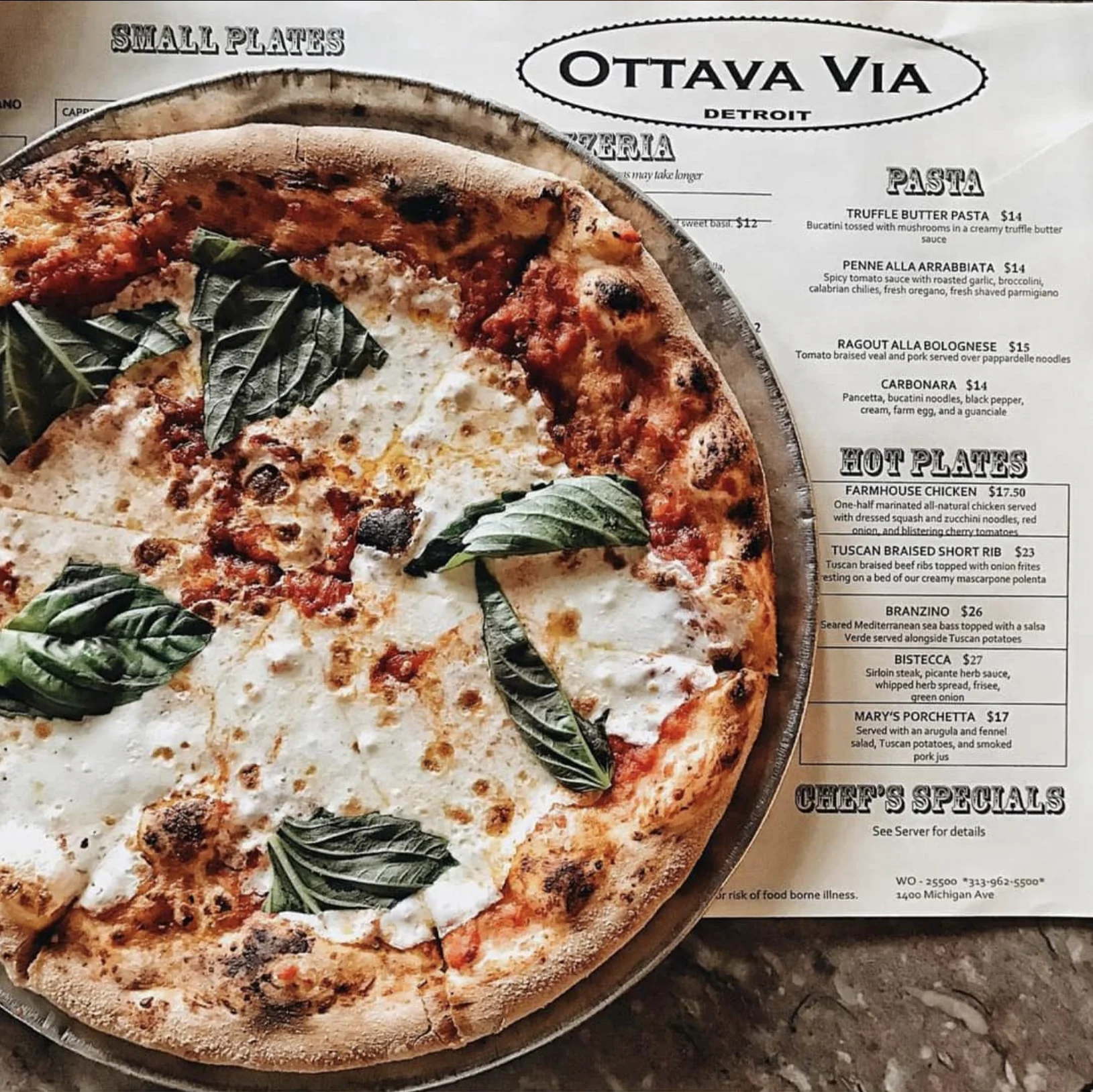 Margherita pizza