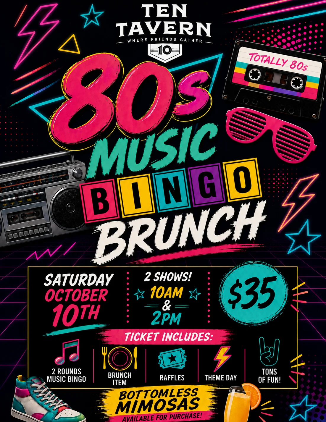 80s Bingo Brunch
