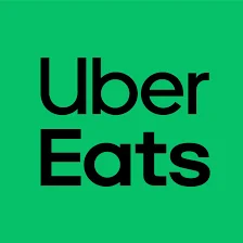 Uber Eats logo on a green background