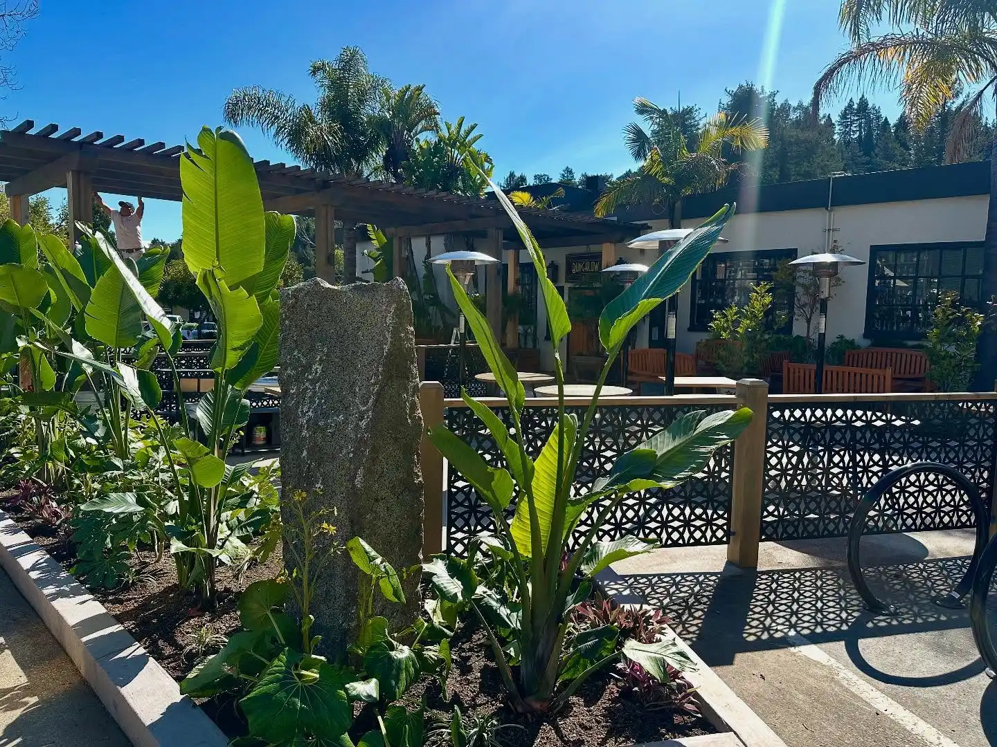 Our new outdoor dining space