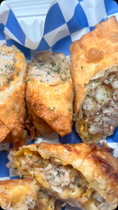 Crispy Cajun egg rolls filled with savory ingredients