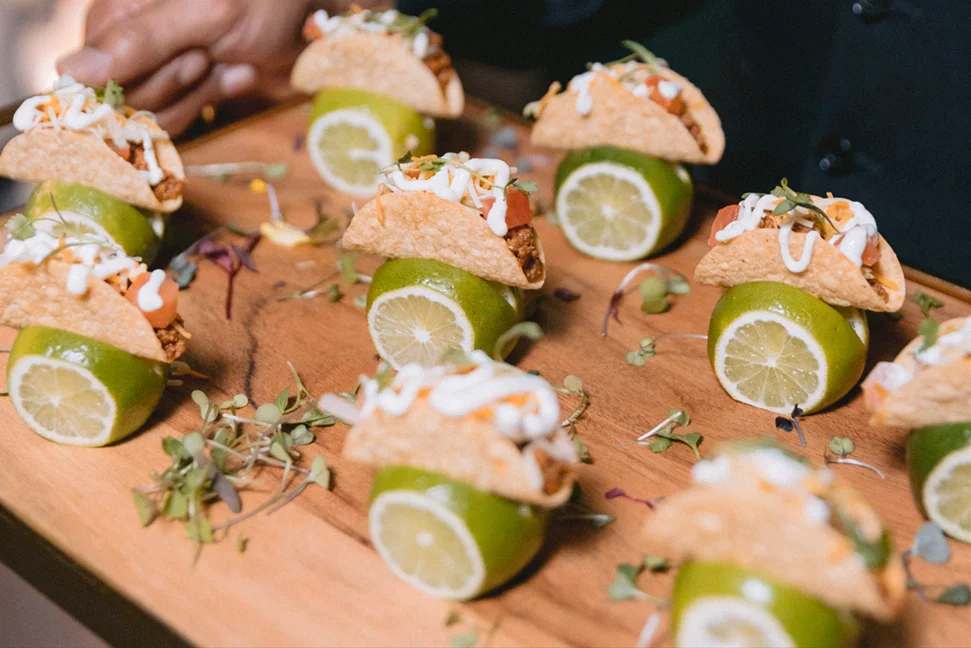 A colorful a la carte menu featuring various dishes and drinks.
