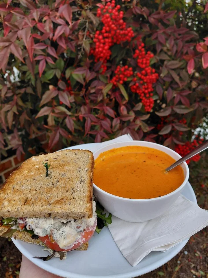 Half Sandwich and A Cup of Soup