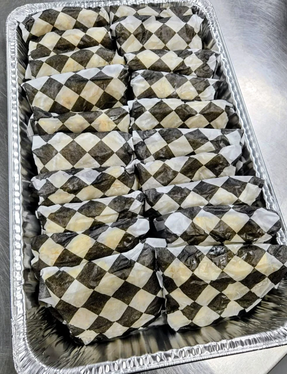 Japanese onigiri rice balls wrapped in nori
