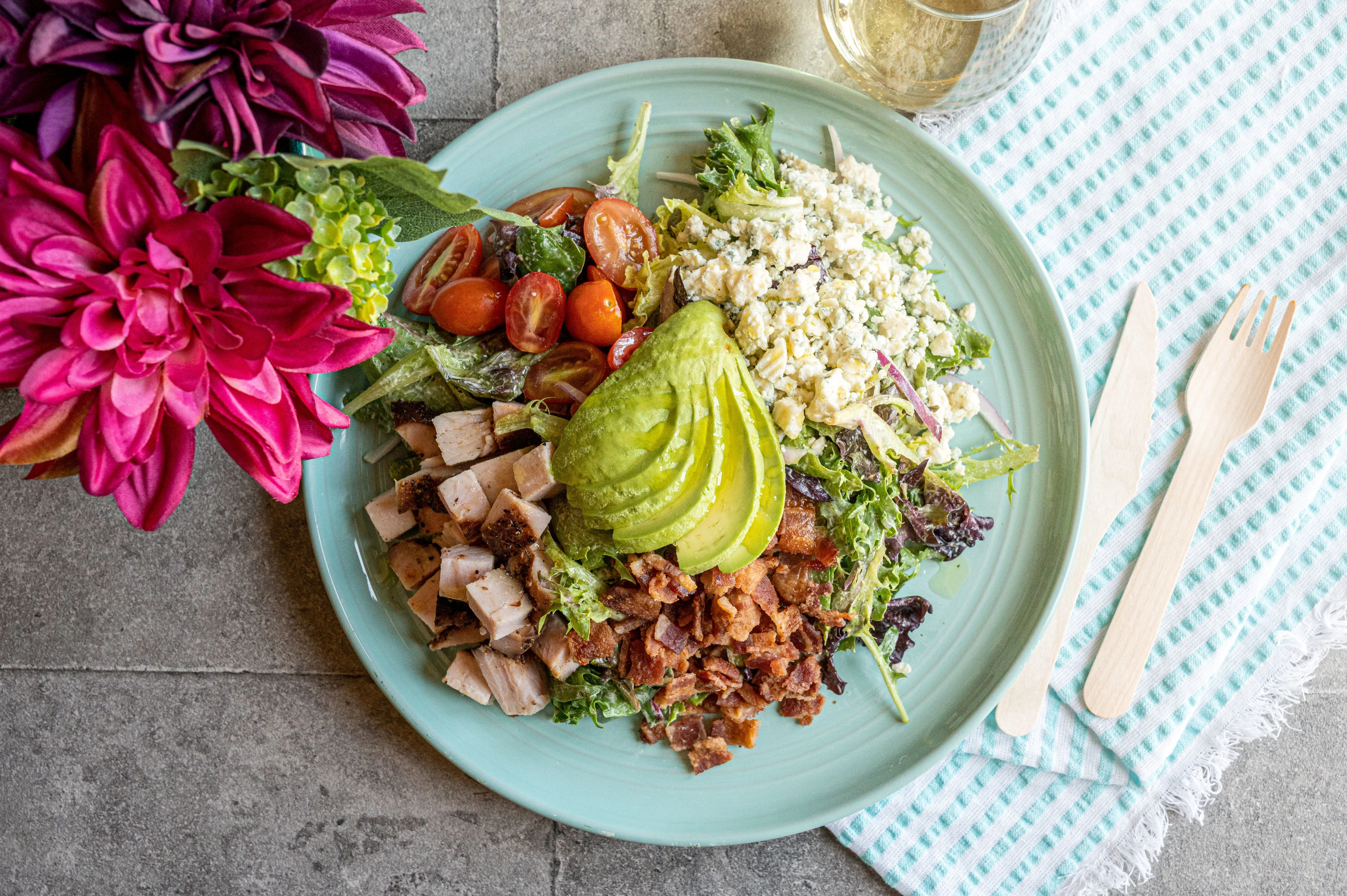 colorful Cobb salad