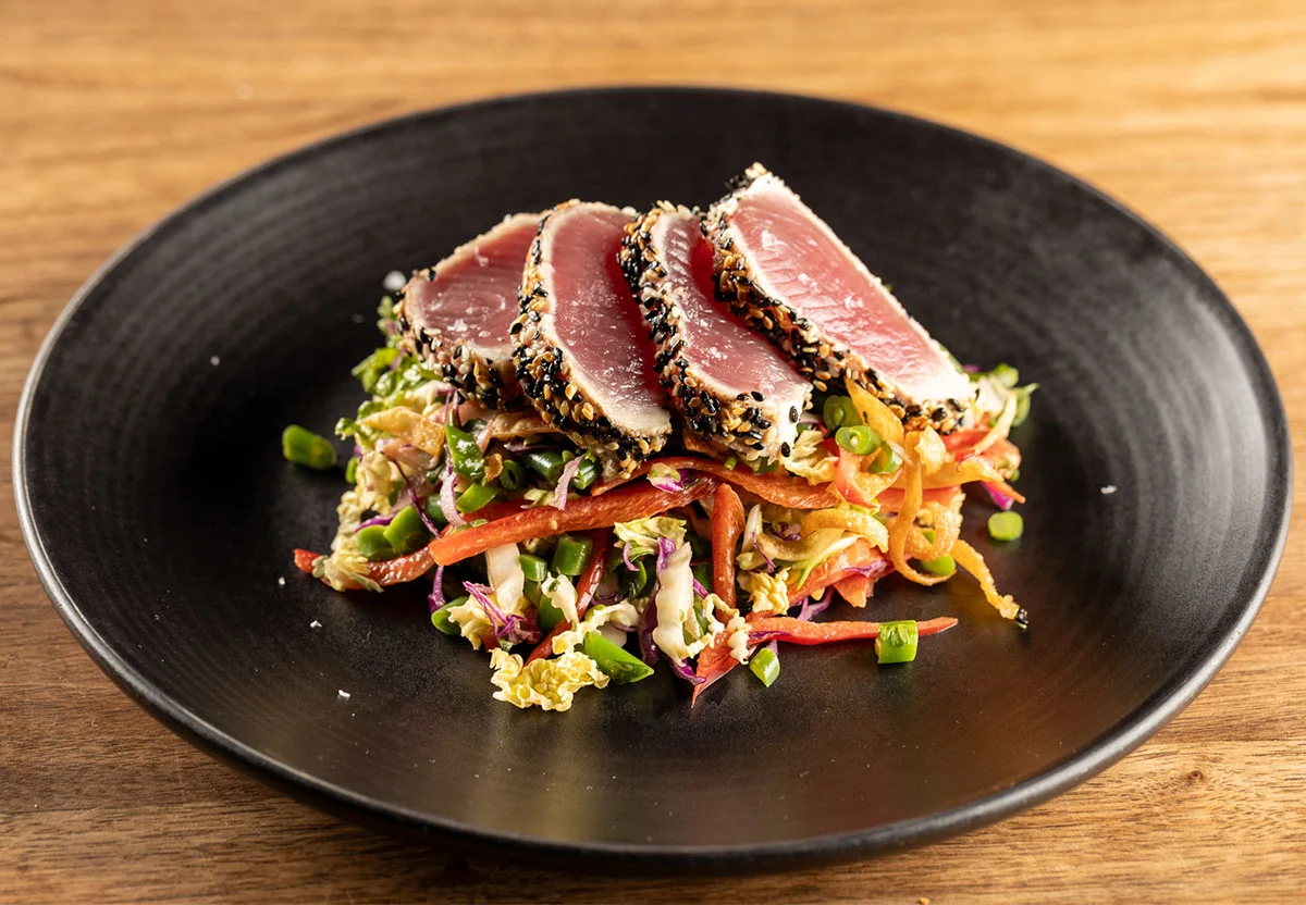 sliced ahi tuna