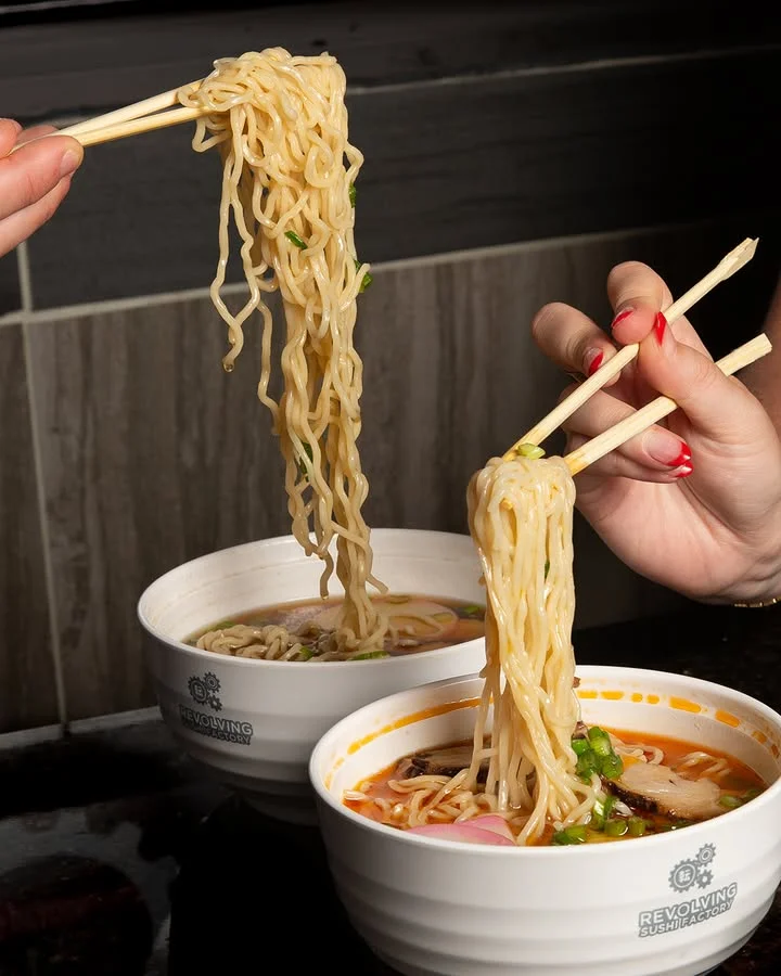 Delicious Japanese ramen with noodles and broth