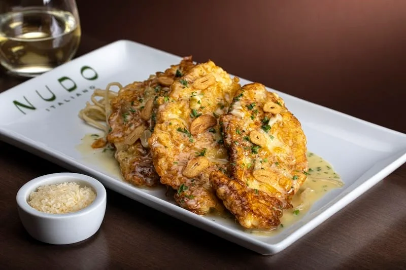 Italian chicken piccata with garlic and herbs