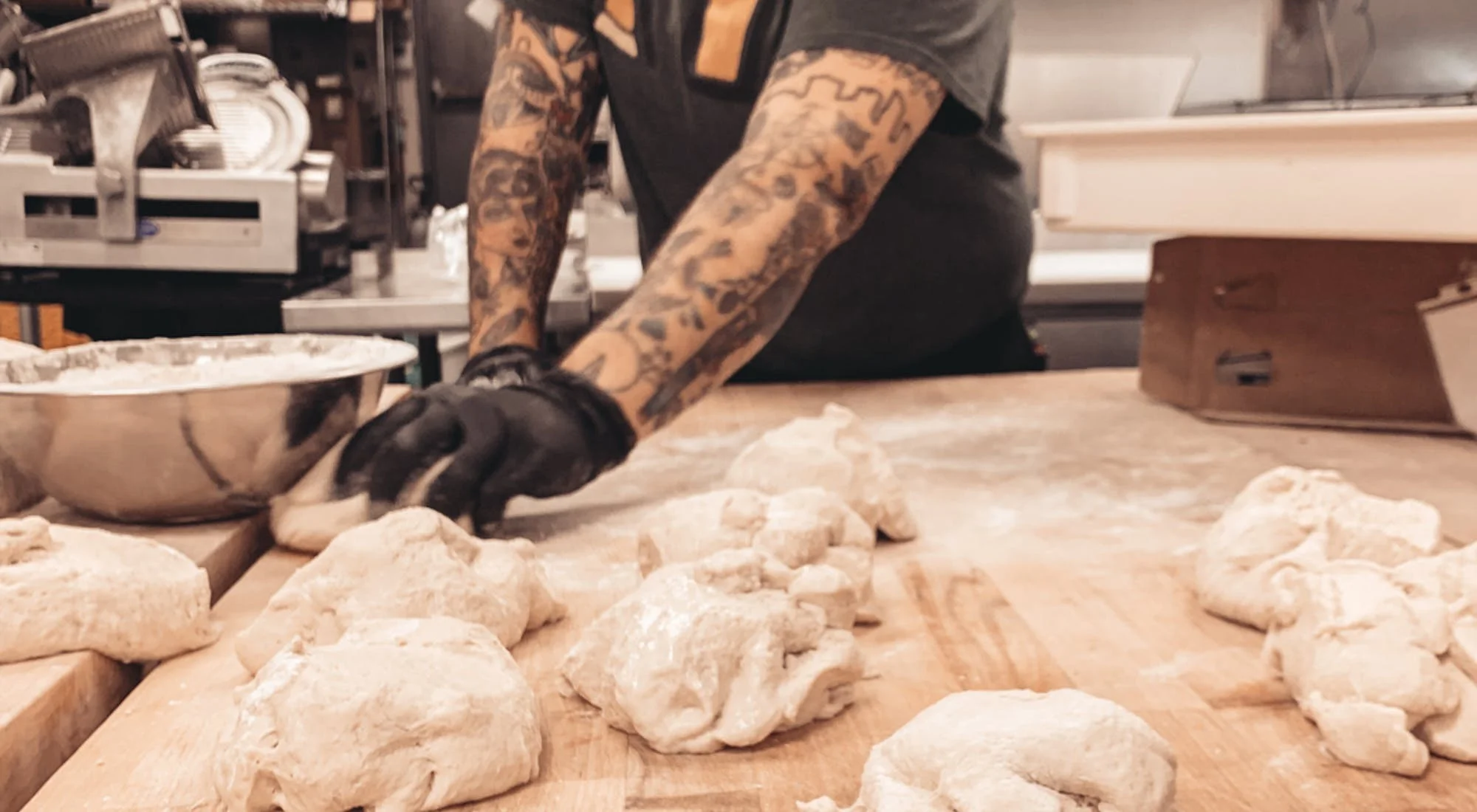A restaurant chef preparing a dish