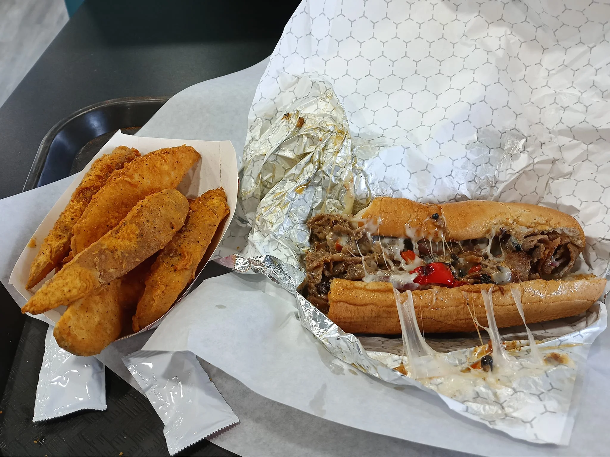  Mr. Mac & Cheese Bowl and Philly Cheese Steak