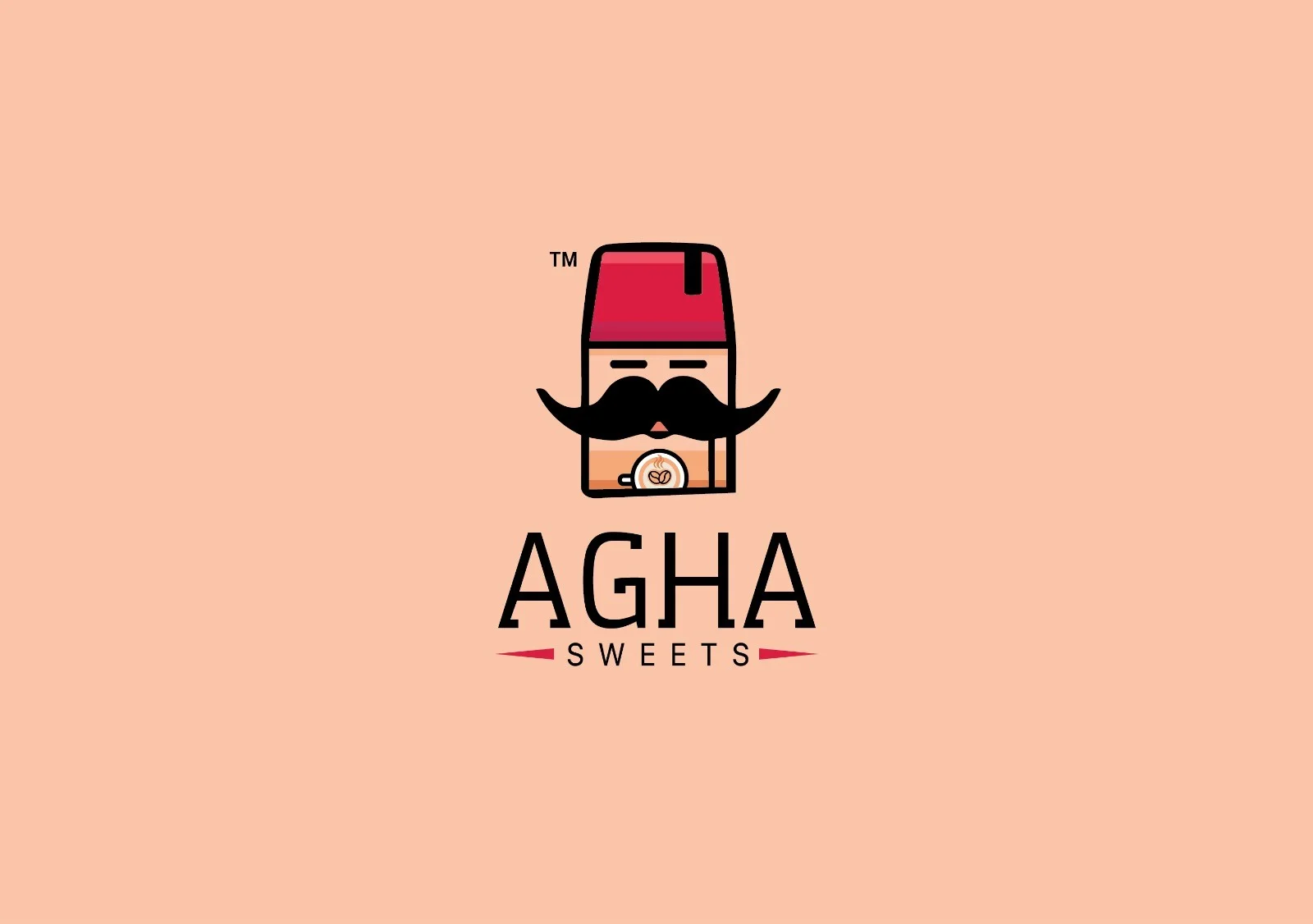 Logo of Agha Sweets featuring a traditional design
