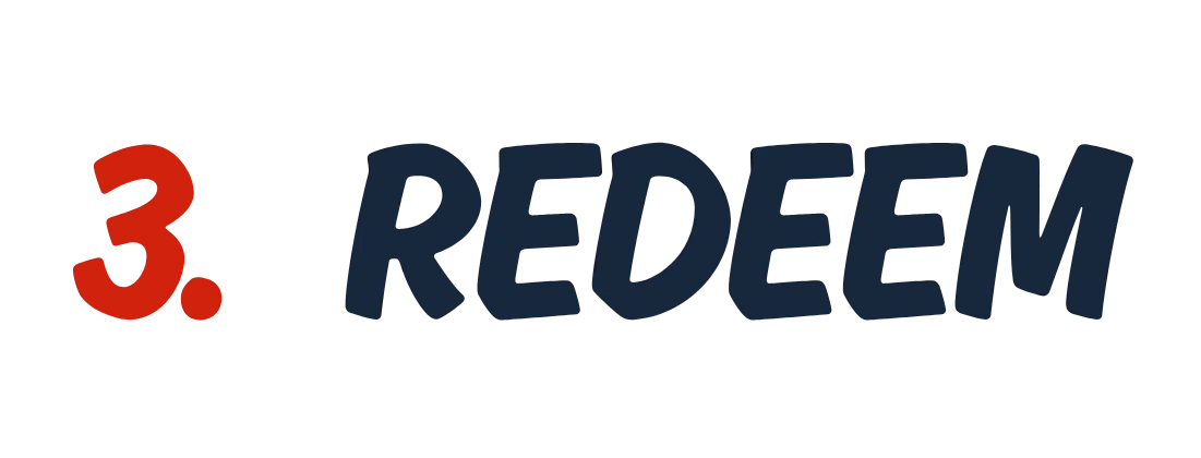 3. REDEEM restaurant branding logo on a black background