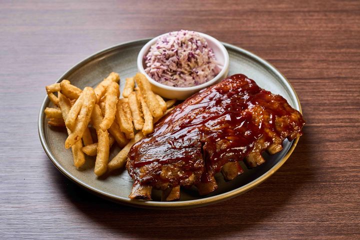 Barbecue Baby Back Ribs- Half Rack | Emiliano’s steakhouse