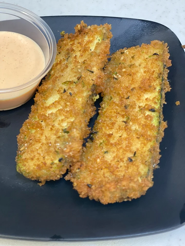 Crispy Garlic Furikake Zucchini Fries