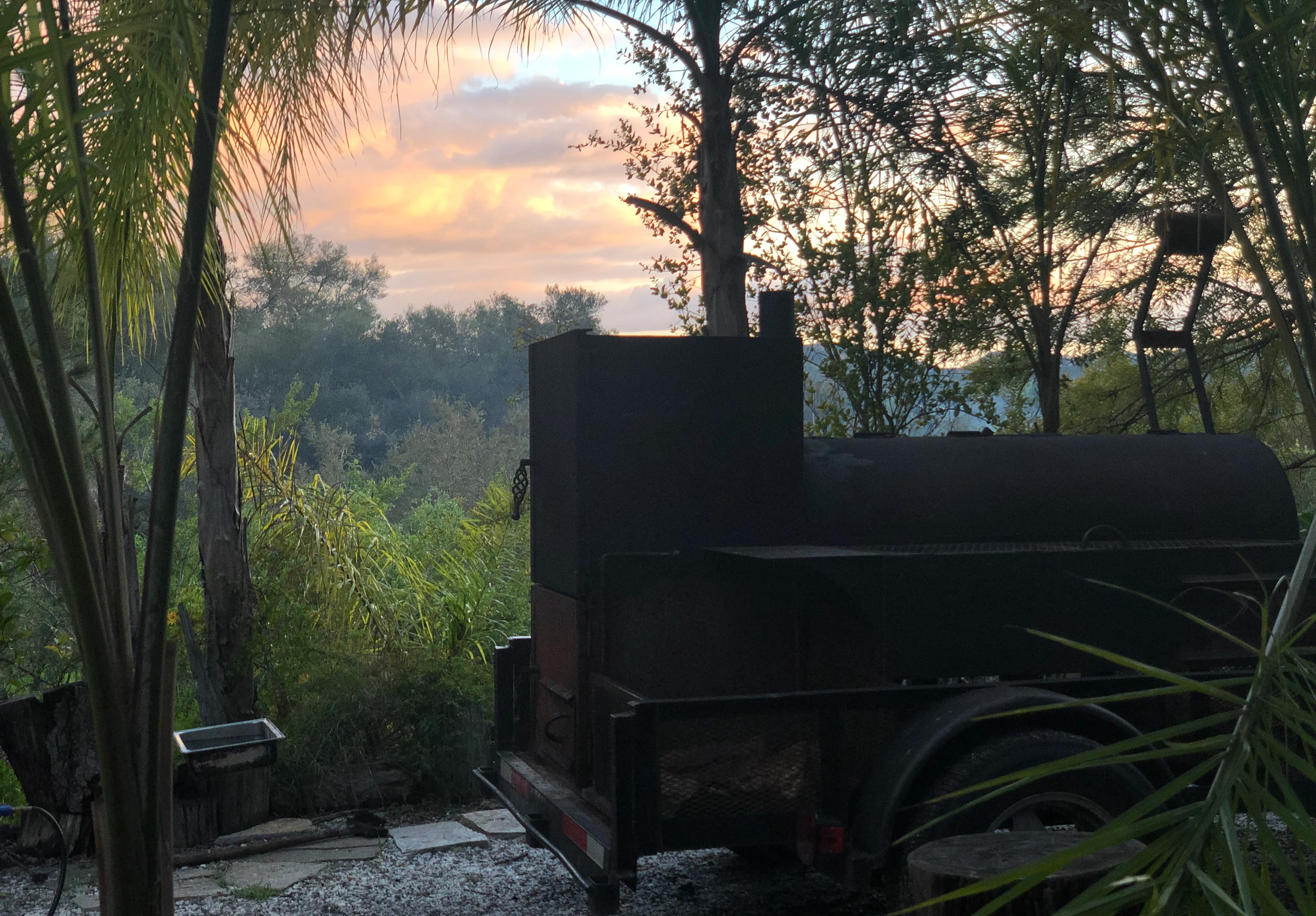 Our first smoker on a hill in Ramona, CA