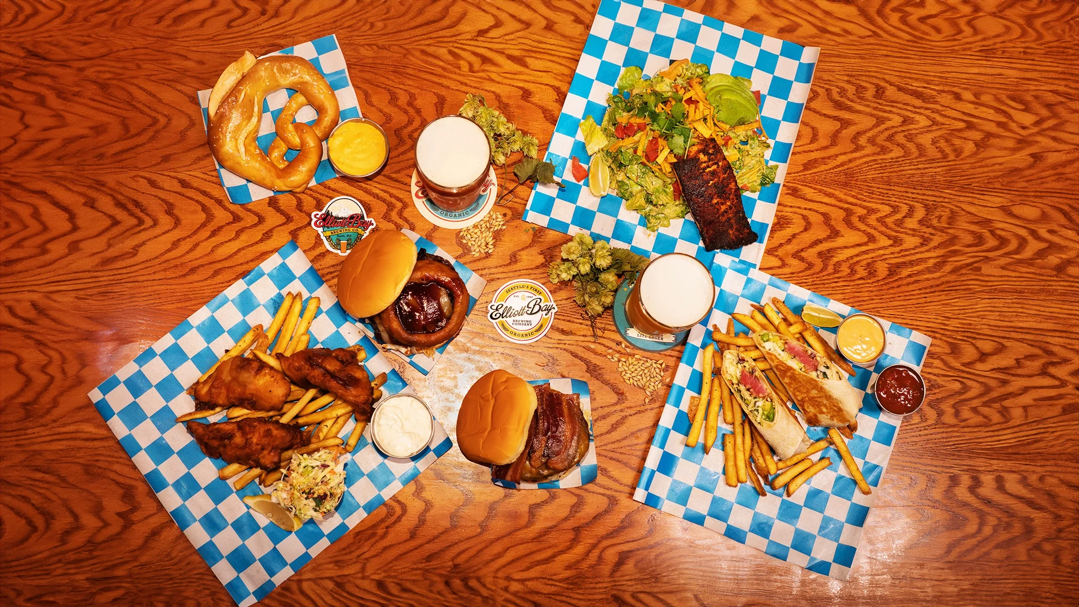 Elliott Bay Brewing online ordering page header.