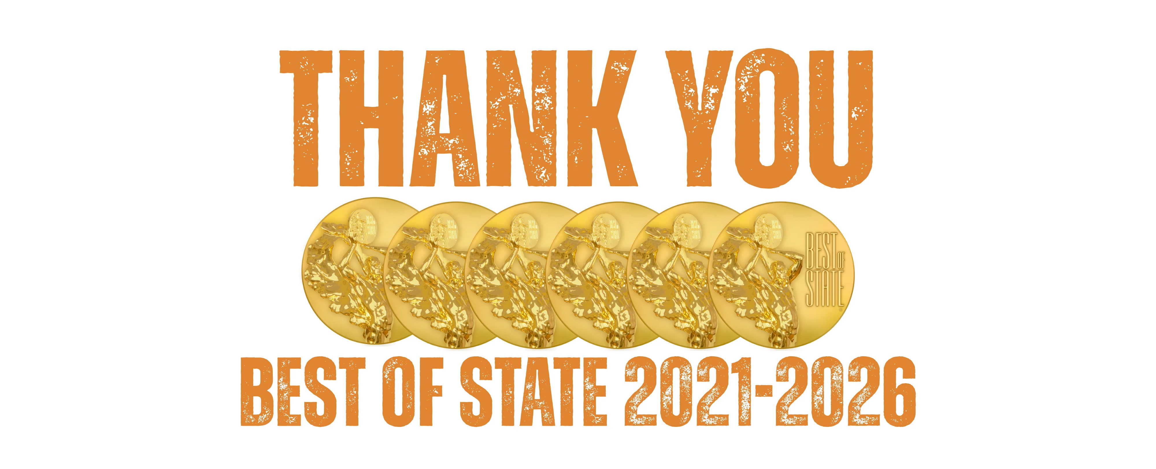 Thank you graphic for Best of State awards 2021-2026