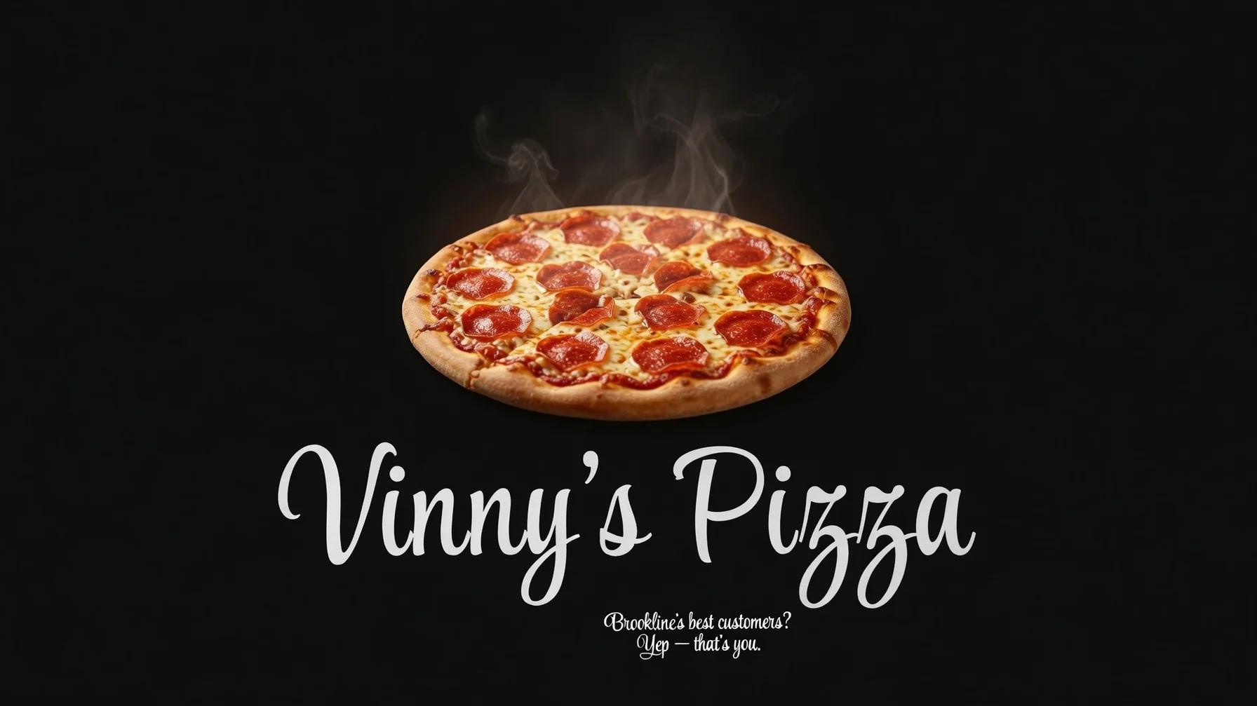 Pepperoni pizza fresh from the oven