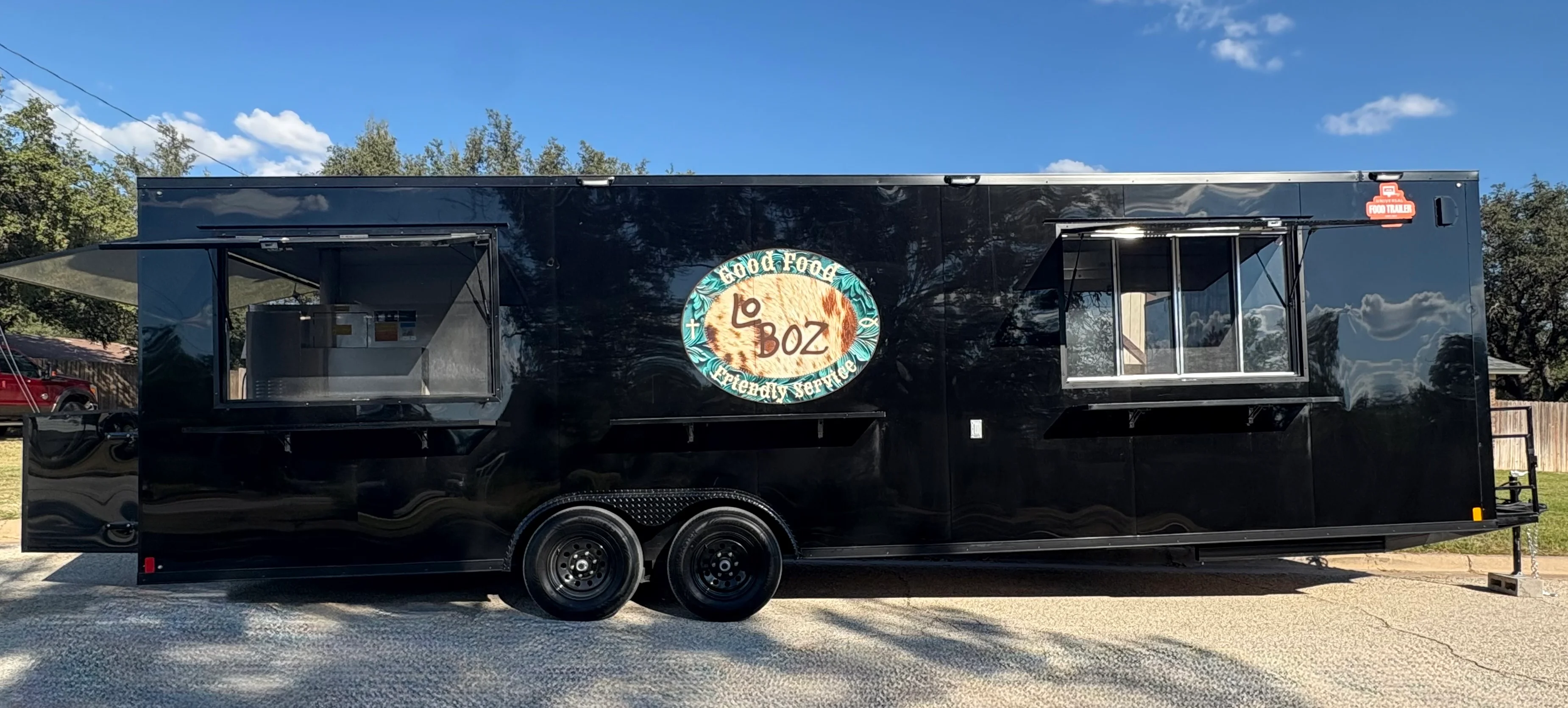 Food truck serving delicious street food with friendly service