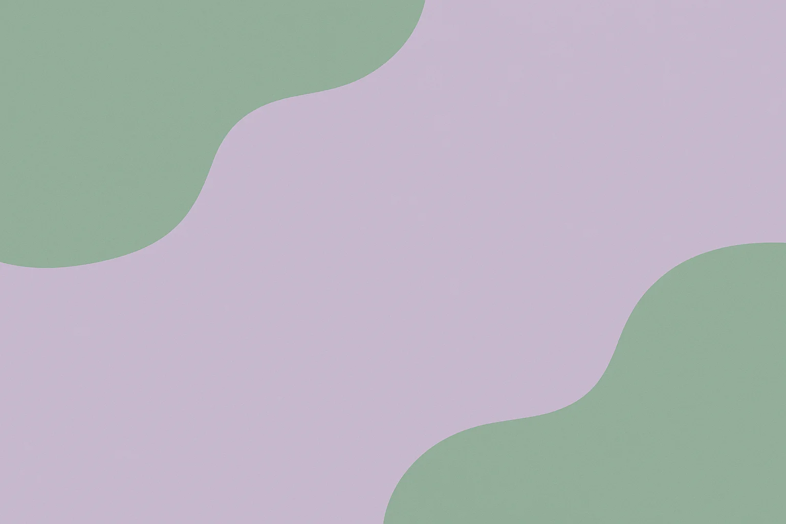 Abstract design with green and lavender shapes