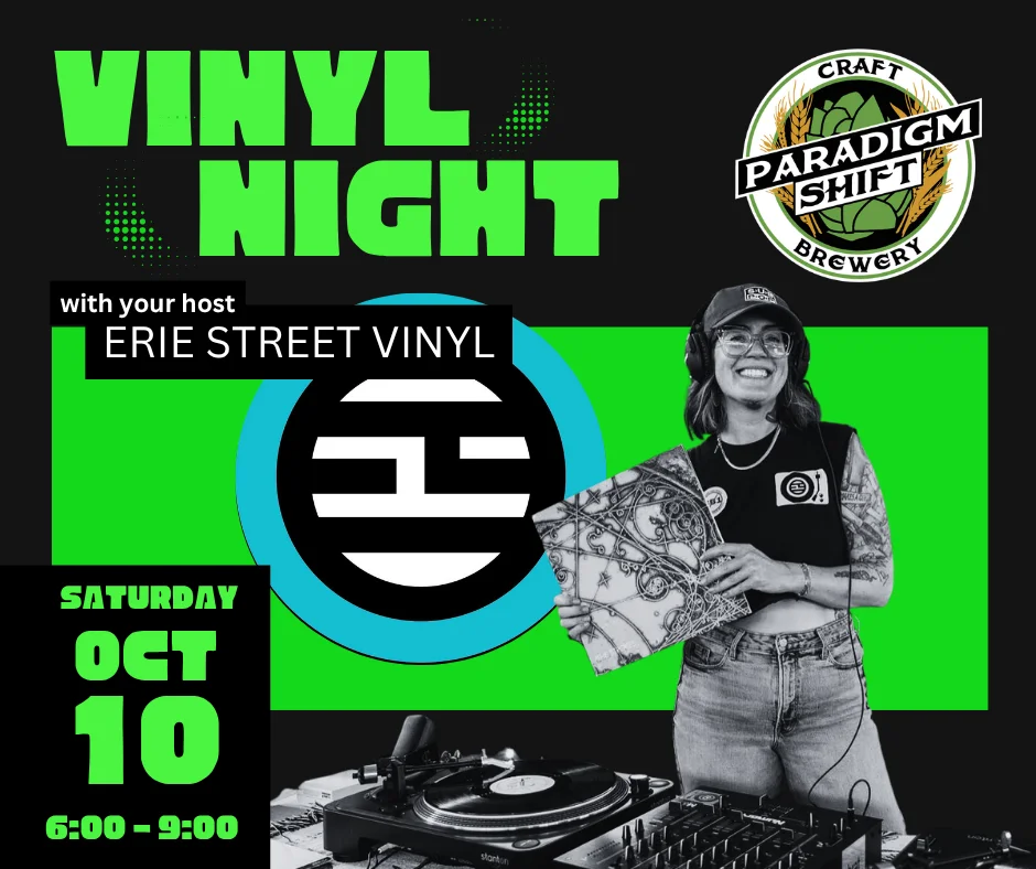 Live music performance at Paradigm Shift Brewery on a Saturday night