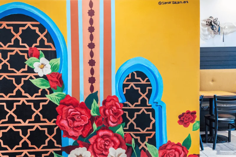 Cozy interior of Malek Al Kabob
