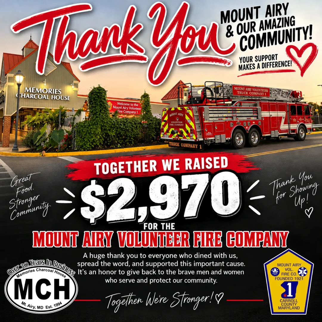 Community fundraising event for Mount Airy Volunteer Fire Company