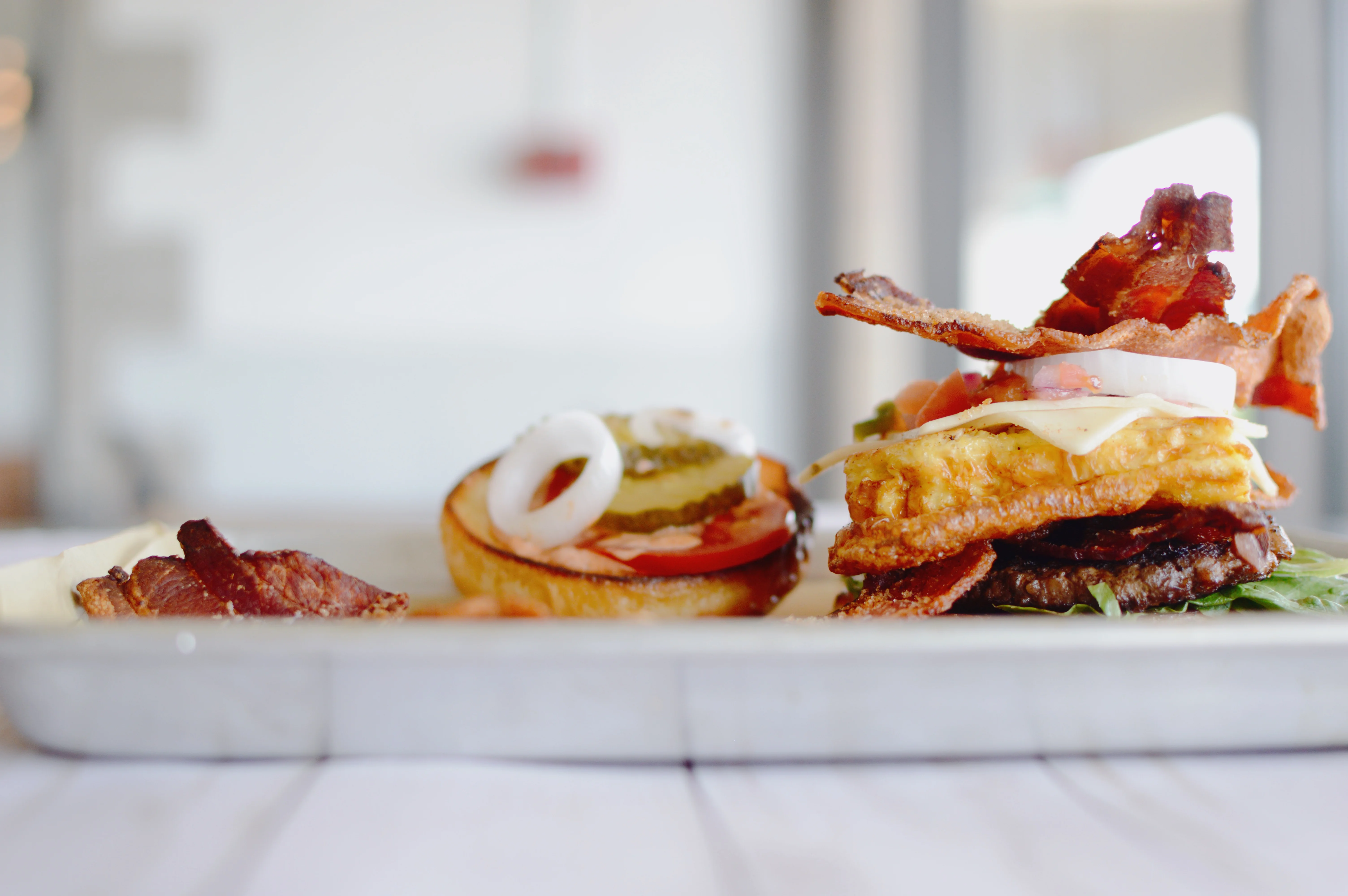 Breakfast burger at B-Side Coffee Bar in Huber Heights, OH.