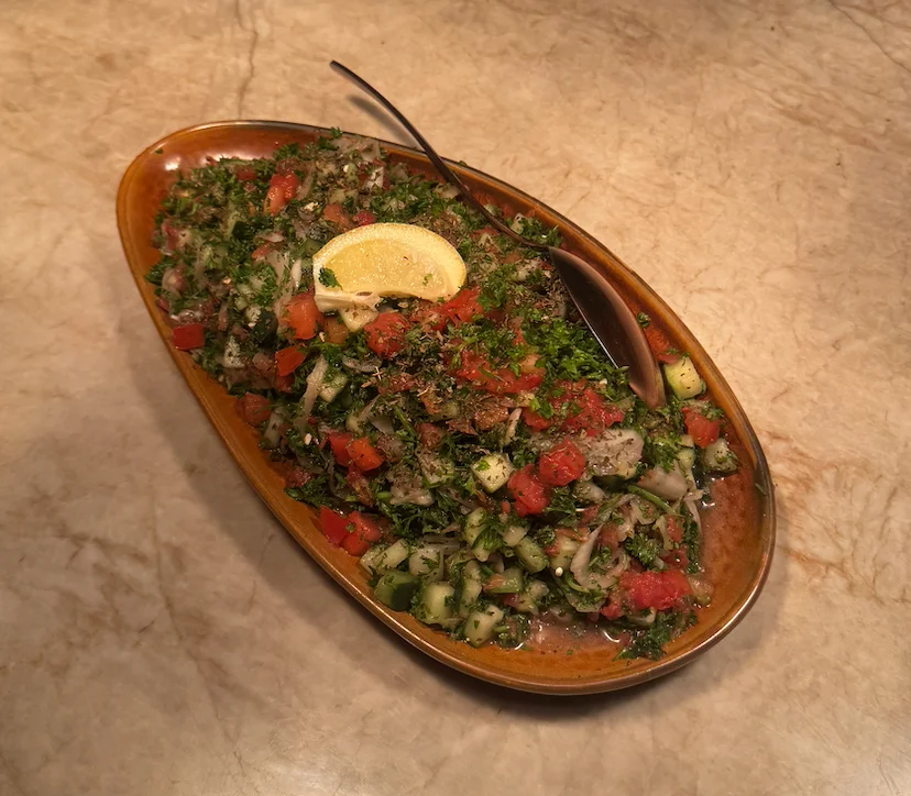 Mediterranean salad from Sufrat Grill.
