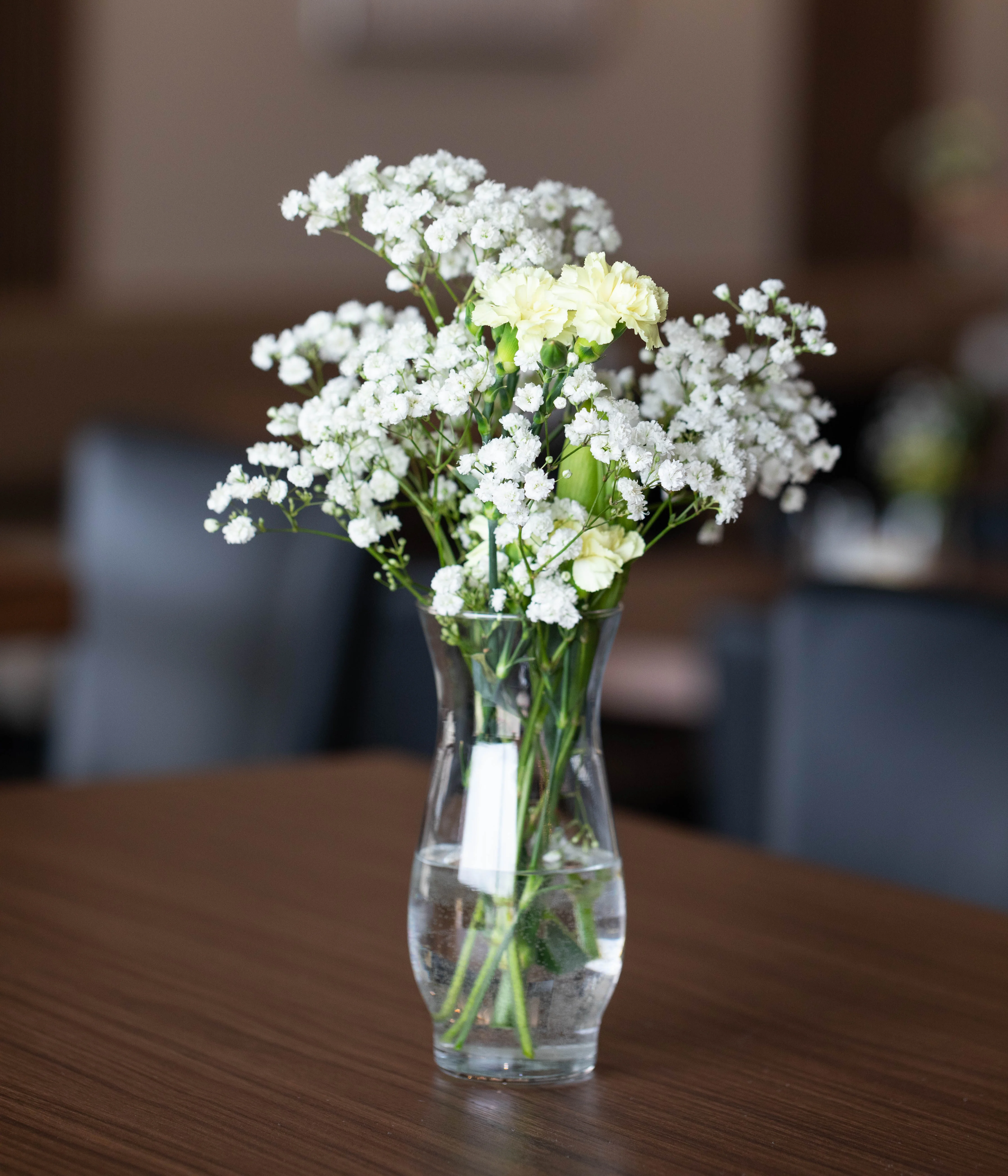 A vase with flowers in it