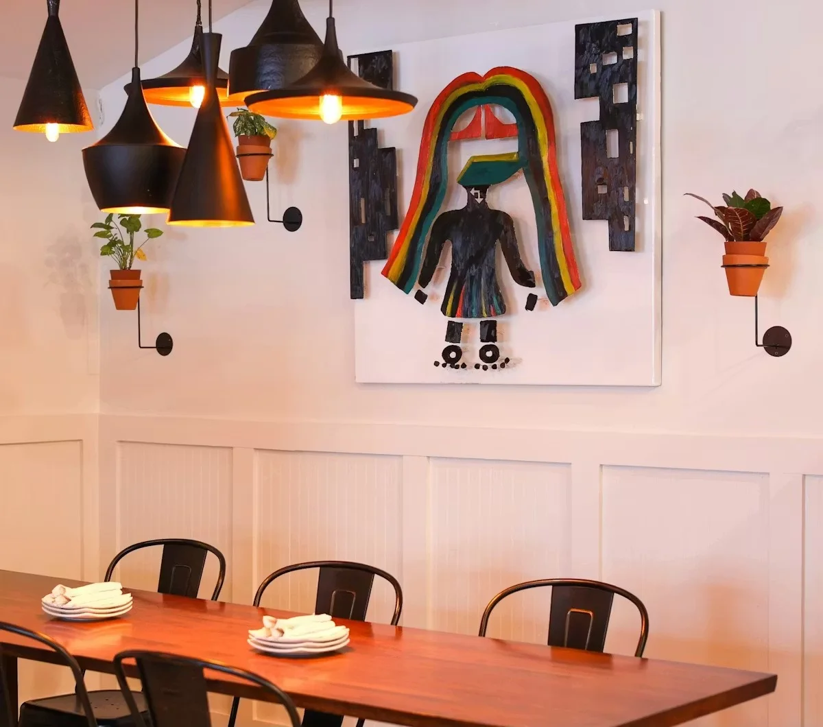 A variety of delicious dishes including quesadillas, tacos, and tater tots.