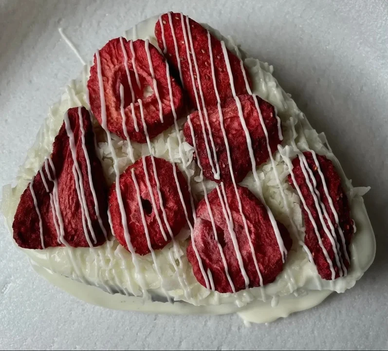 Dog Strawberry Shortcake Bites